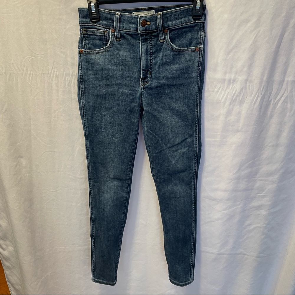 Madewell 10" High Rise Skinny Jeans Size Women's Size 25 Medium Wash Blue Pocket